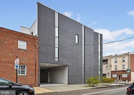 a city view with tall buildings