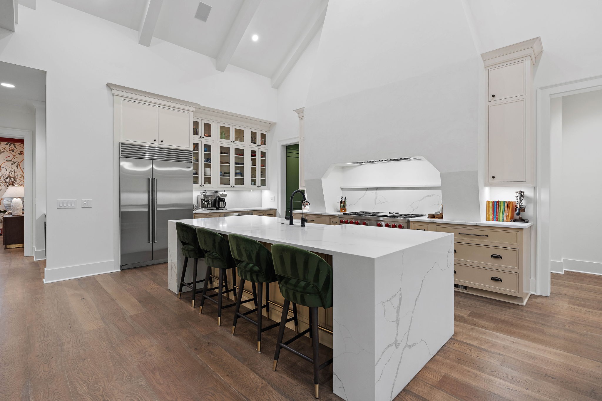 4340 Sneed Road Nashville, TN 37215 - Photo 11 of 49 a kitchen that has a lot of cabinets in it and wooden floors