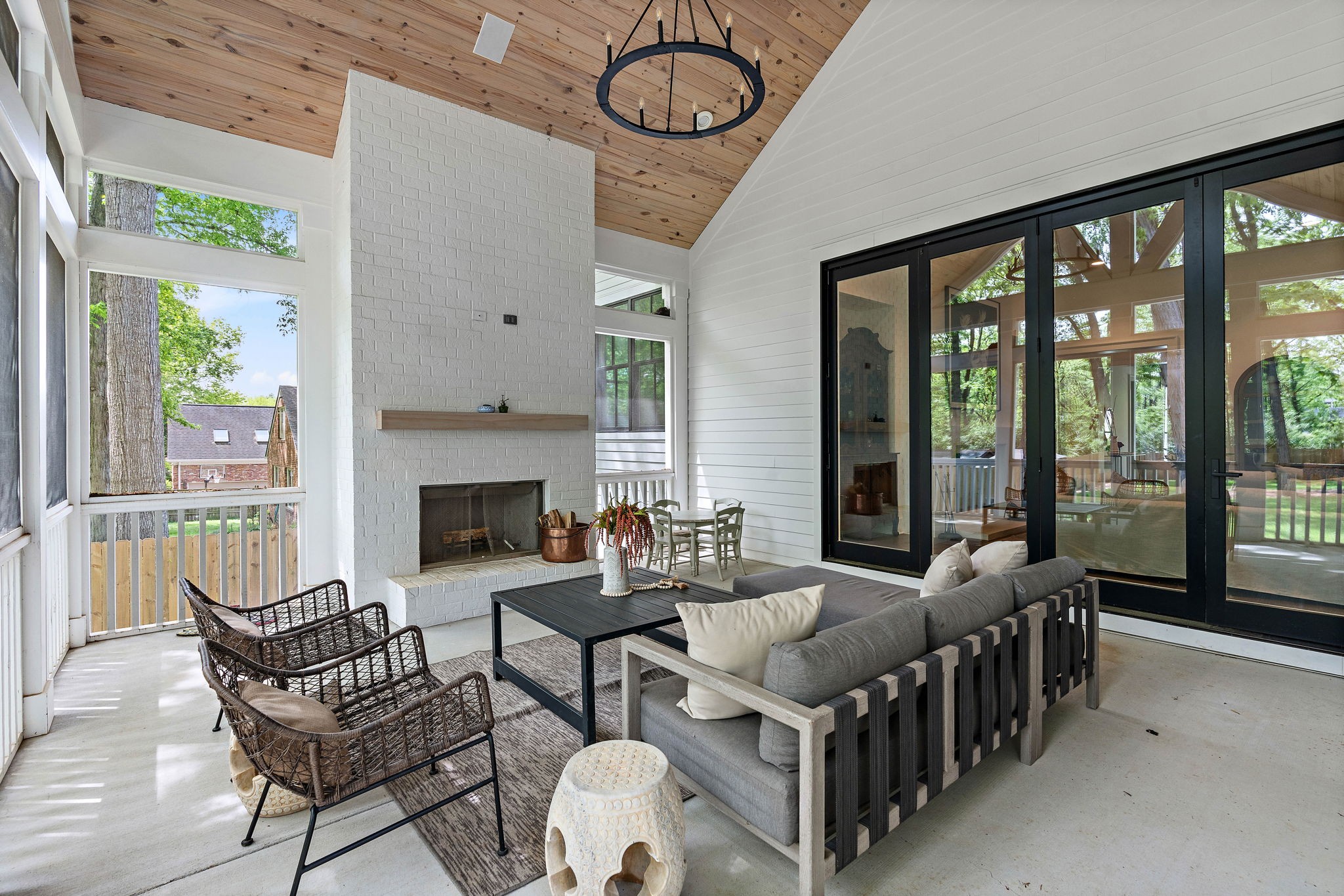 4340 Sneed Road Nashville, TN 37215 - Photo 43 of 49 a living room with furniture and a fireplace