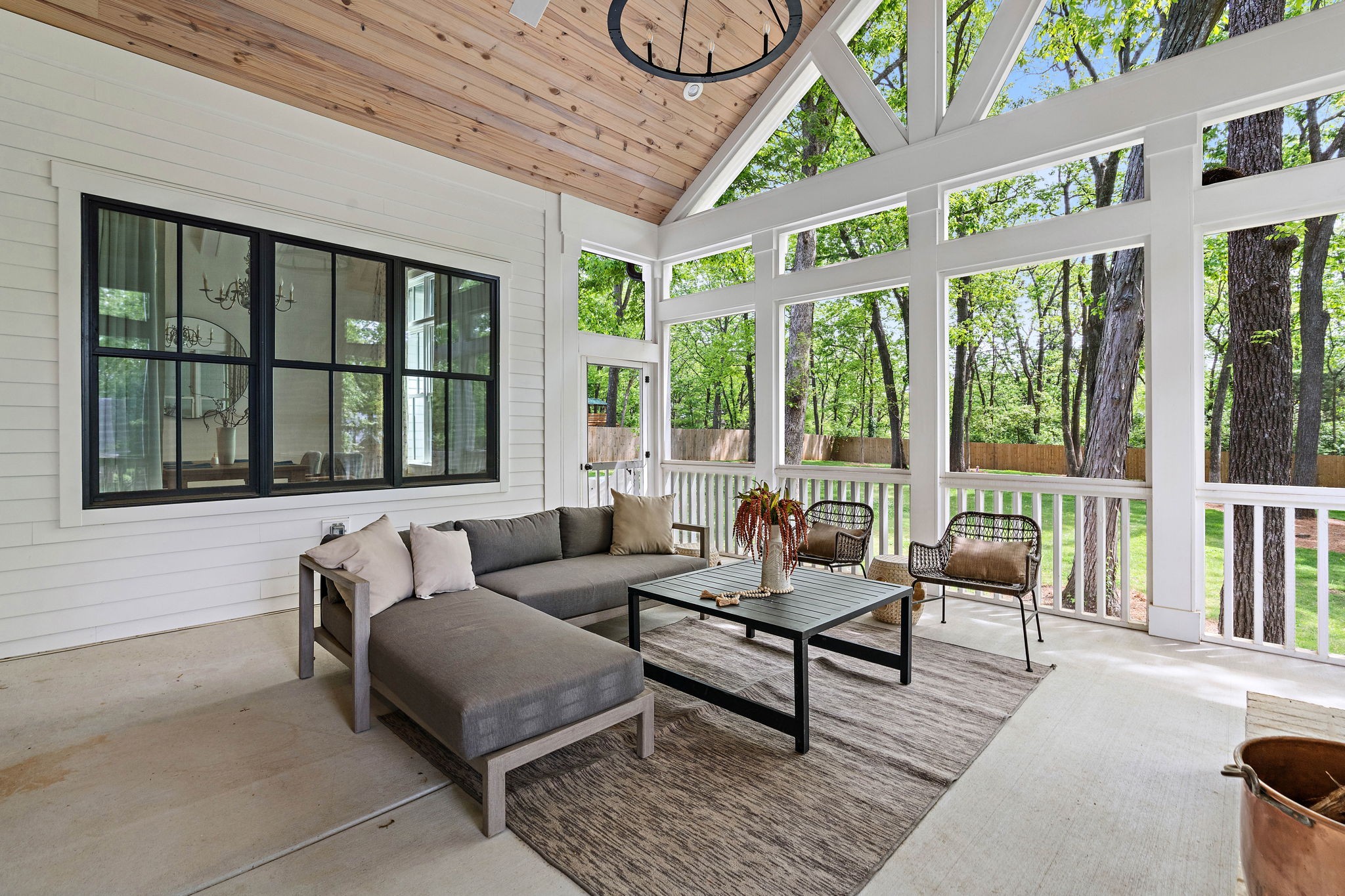 4340 Sneed Road Nashville, TN 37215 - Photo 44 of 49 a living room with furniture and floor to ceiling windows