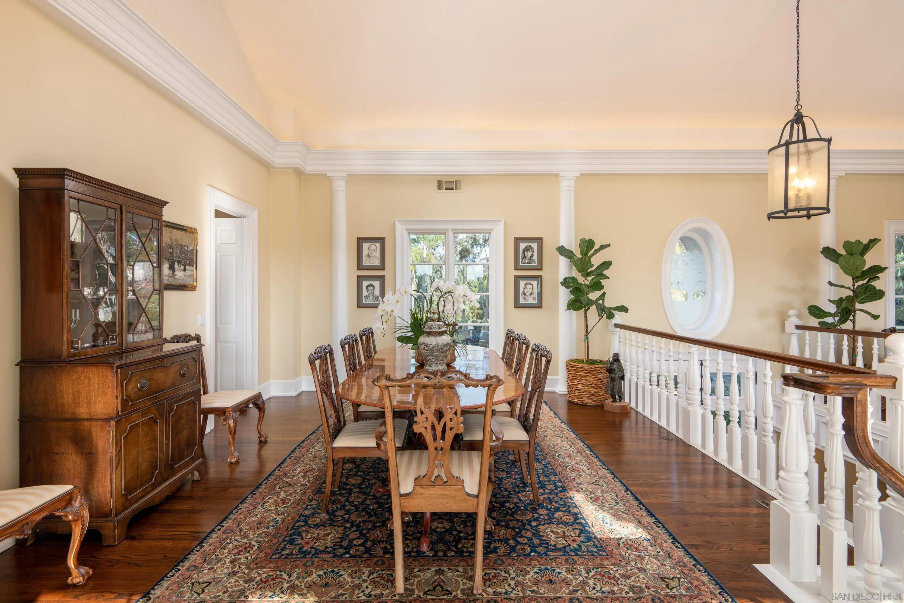 3023 Paseo Cielo Rancho Santa Fe, CA 92067 - Photo 13 of 33 a view of a dining room with furniture window and wooden floor