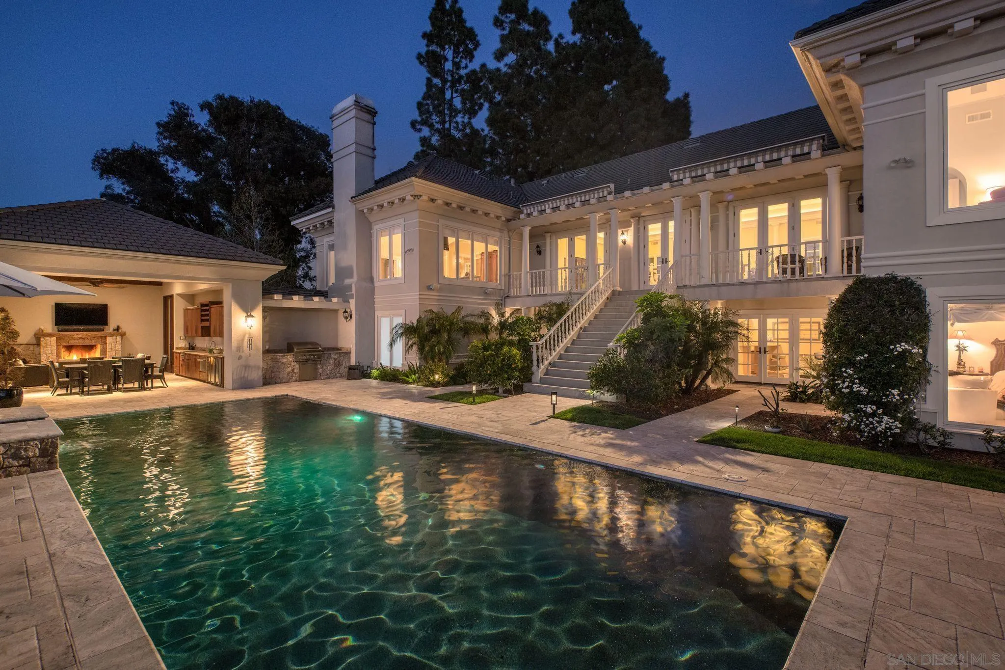 3023 Paseo Cielo Rancho Santa Fe, CA 92067 - Photo 6 of 33 a view of a swimming pool with outdoor seating