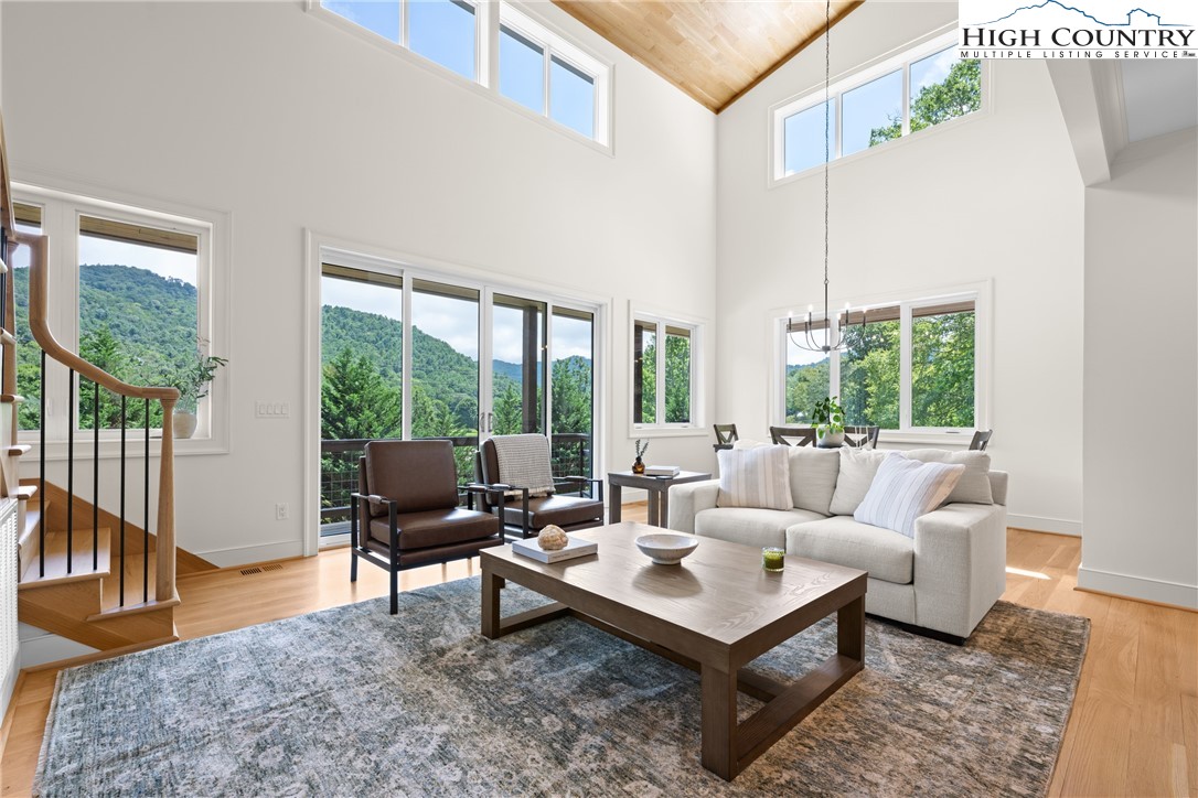 2181 Broadstone Road Banner Elk, NC 28604 - Photo 8 of 38 a living room with furniture and a large window