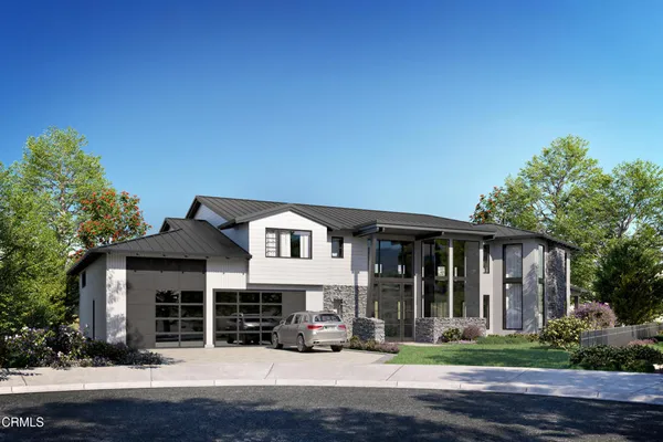 front view of a house with a porch