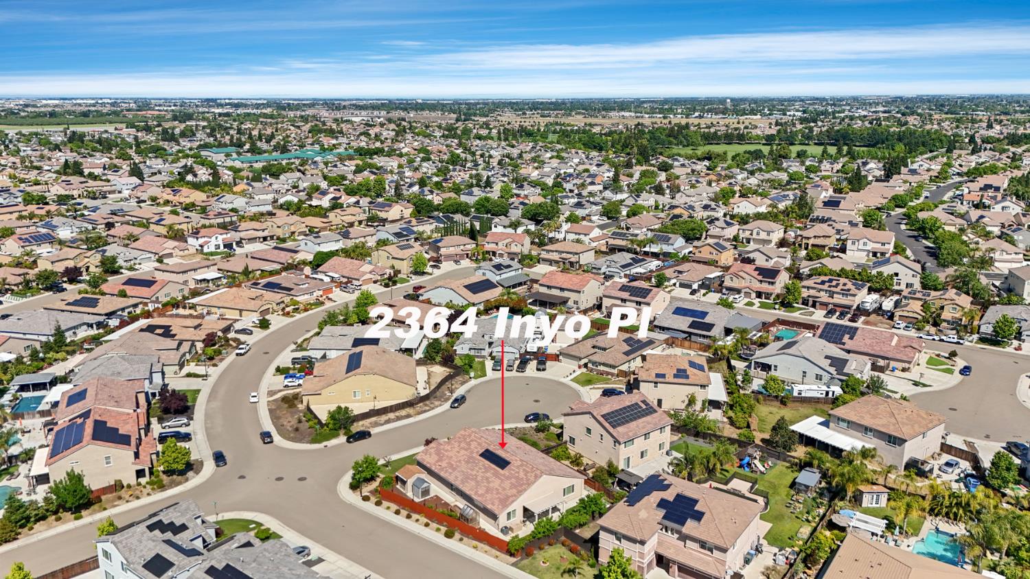 2364 Inyo Place Manteca, CA 95337 - Photo 63 of 69 an aerial view of residential building with parking space