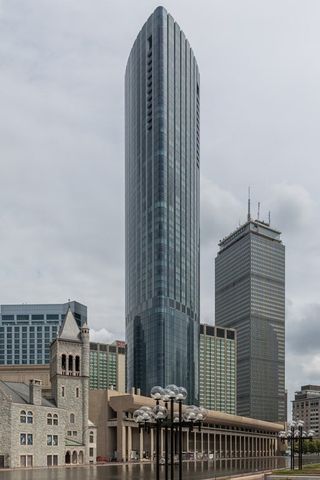 a view of a tall building