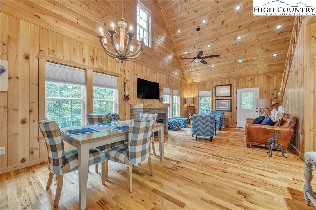 201 Eagles Nest Trail West Jefferson, NC 28694 - Photo 16 of 43 a view of a dining room with furniture window and outside view