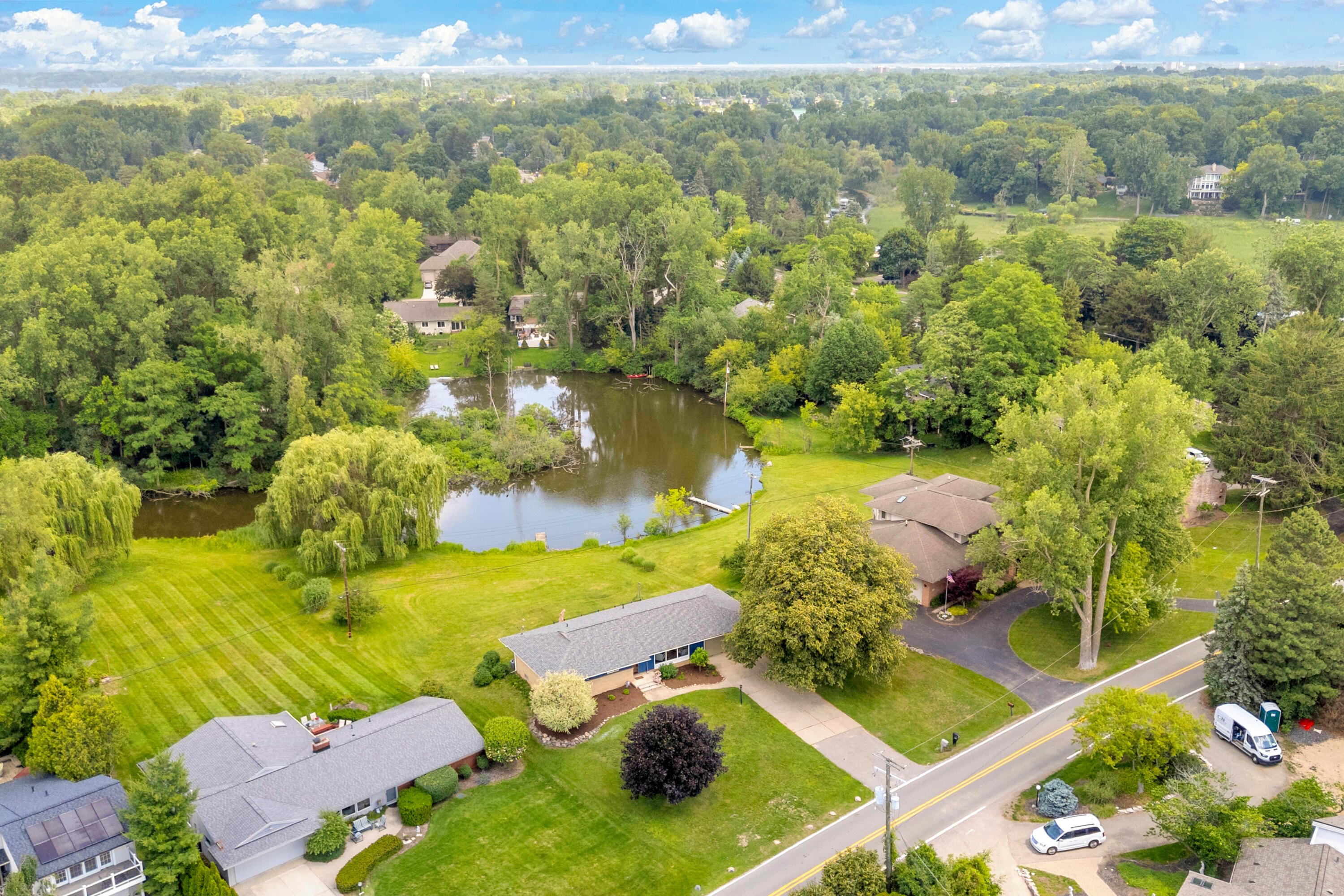 2348 Pine Lake Road West Bloomfield, MI 48324 - Photo 40 of 47 40 - Drone Canal