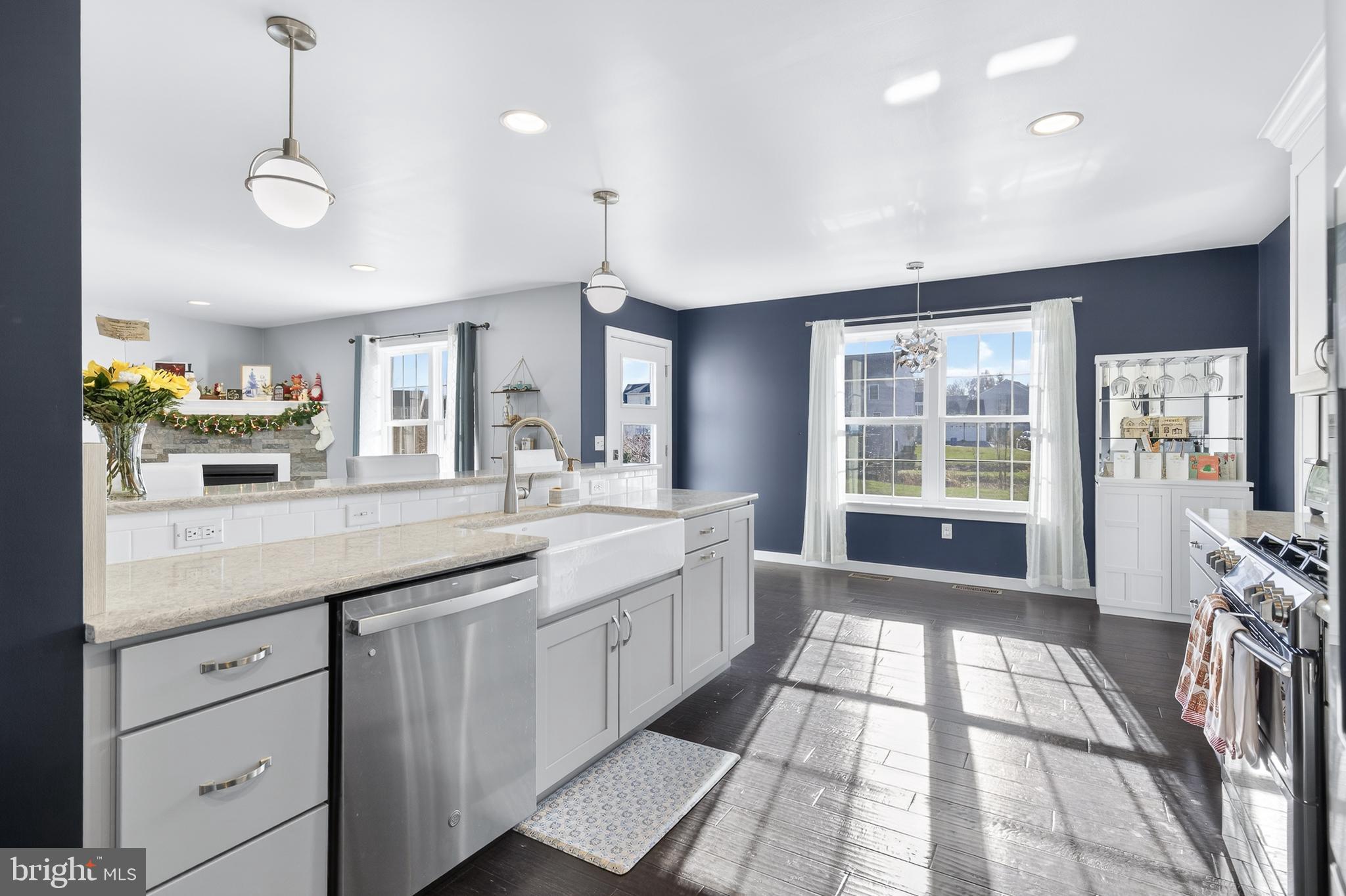 32 Katherines Way Lancaster, PA 17602 - Photo 16 of 42 a large kitchen with granite countertop a large counter top space a sink stainless steel appliances and cabinets