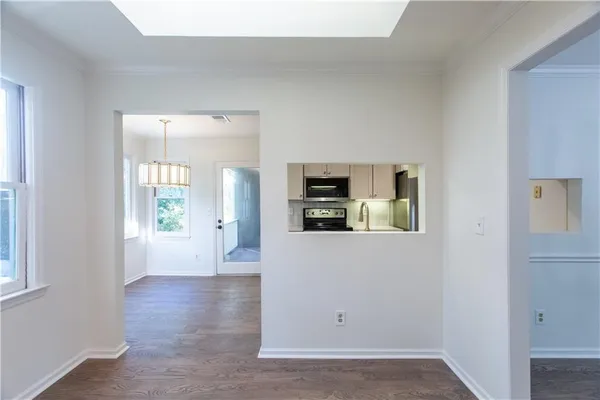 wooden floor in an empty room