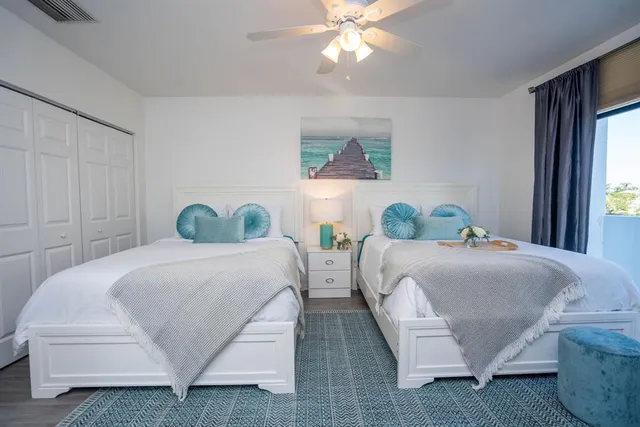 a view of a street with an umbrella