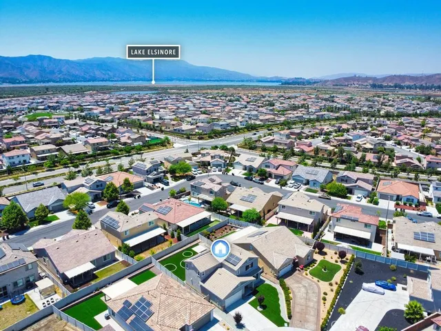 an aerial view of a city