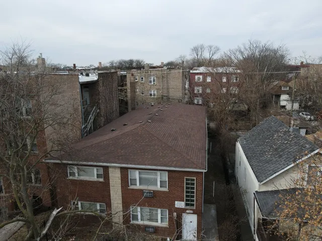 a terrace with a city view