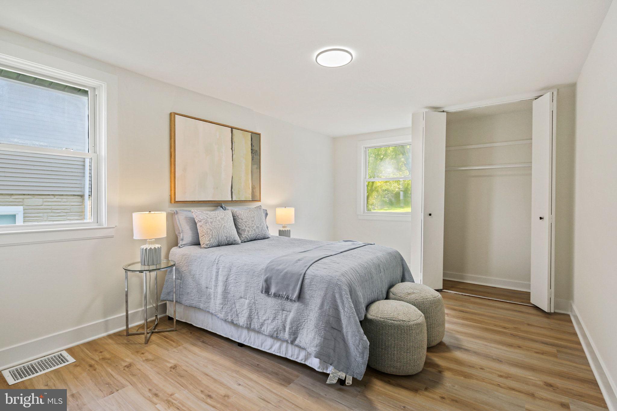 515 Freys Road Edgewood, MD 21040 - Photo 16 of 43 a bedroom with a bed and wooden floor