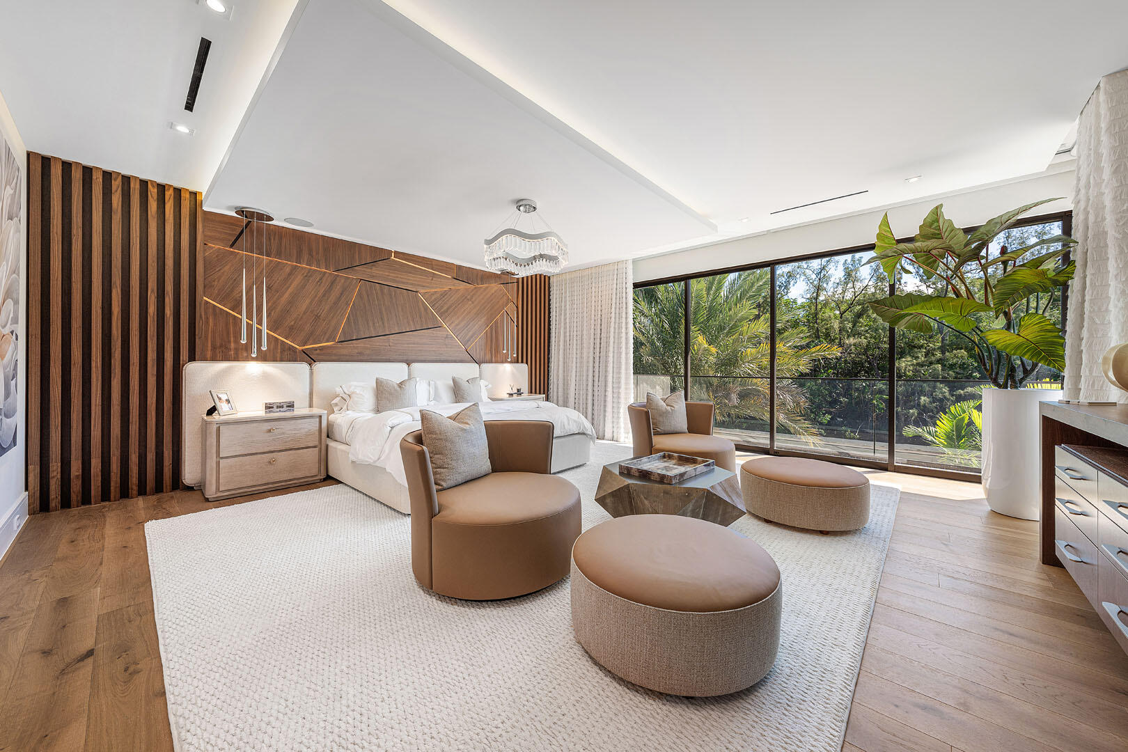 212 Alexander Palm Road Boca Raton, FL 33432 - Photo 49 of 75 a living room with furniture and a floor to ceiling window