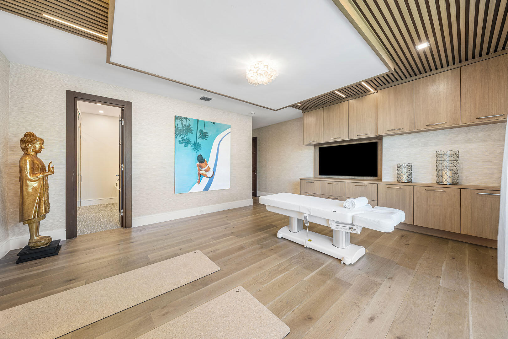 212 Alexander Palm Road Boca Raton, FL 33432 - Photo 58 of 75 a living room with furniture and a flat screen tv