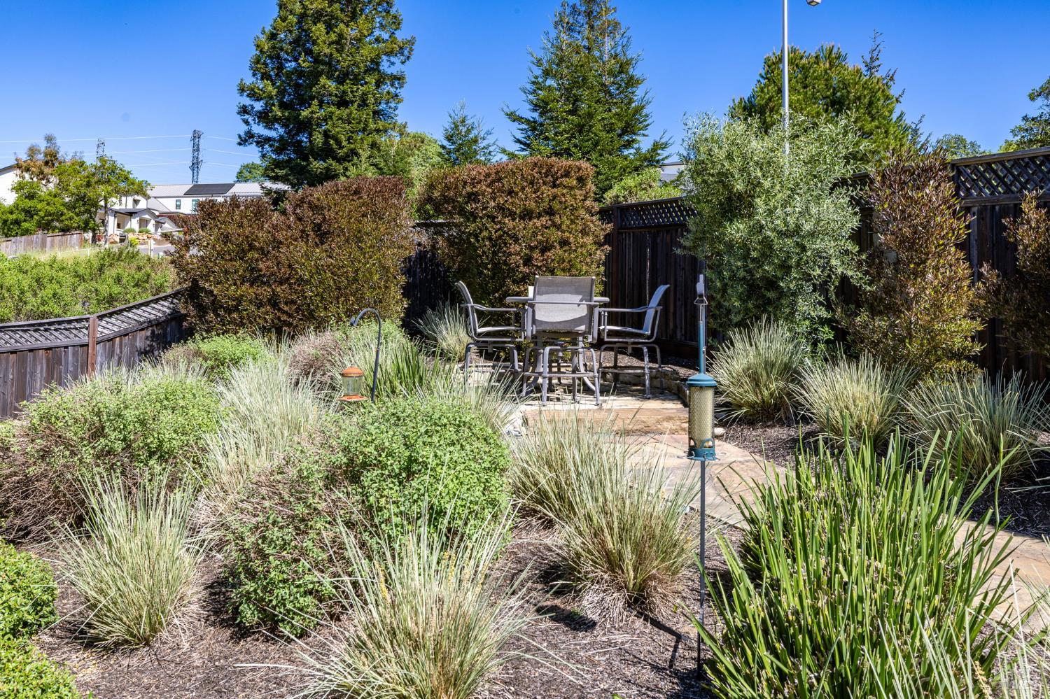 3726 Cannes Place Santa Rosa, CA 95403 - Photo 26 of 69 A view of the upper seating area from the north side of this home.