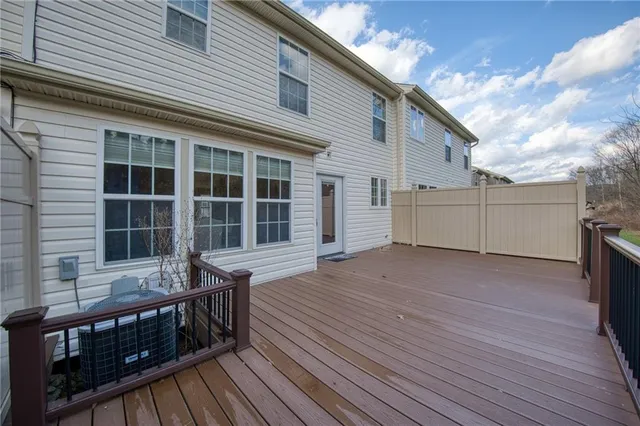 a view of a house with a large window