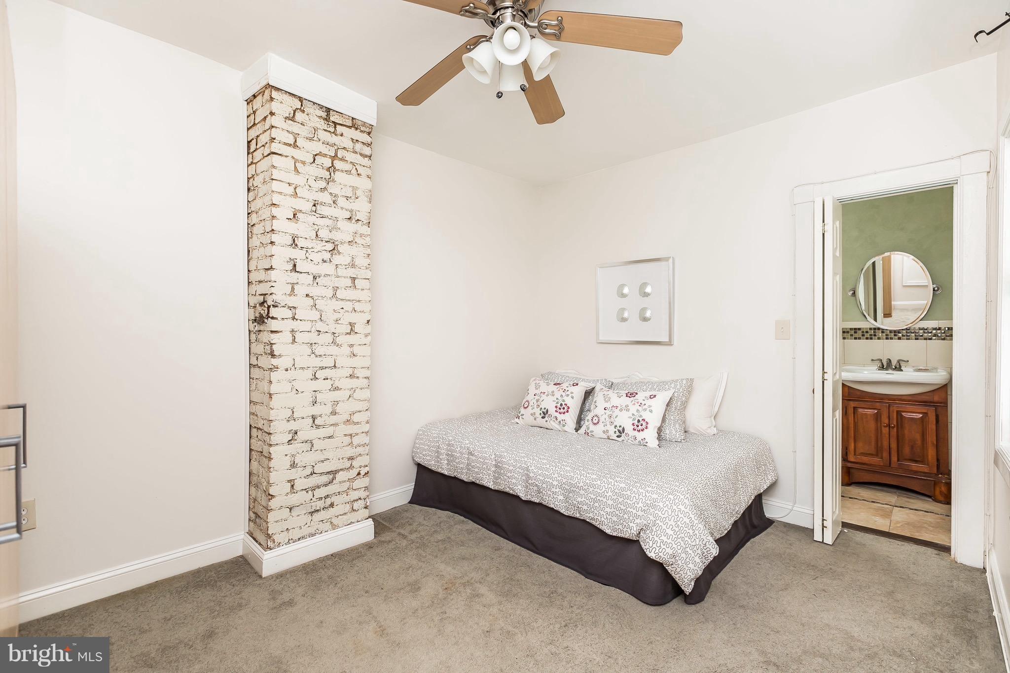 2921 Keswick Road Baltimore, MD 21211 - Photo 16 of 30 2nd BR w/ Rick Accents & Double Bed