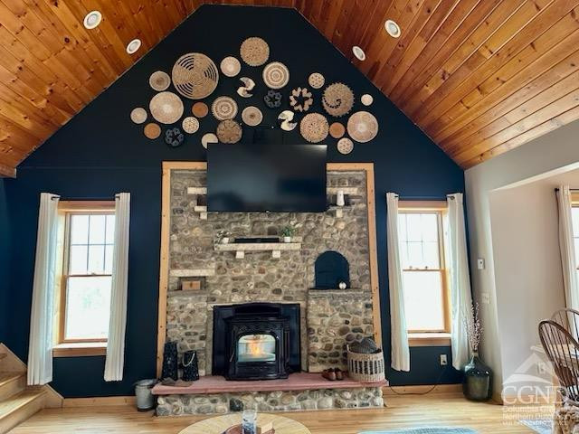 8 Bailey Purling, NY 12470 - Photo 6 of 13 a living room with furniture a fireplace and a flat screen tv