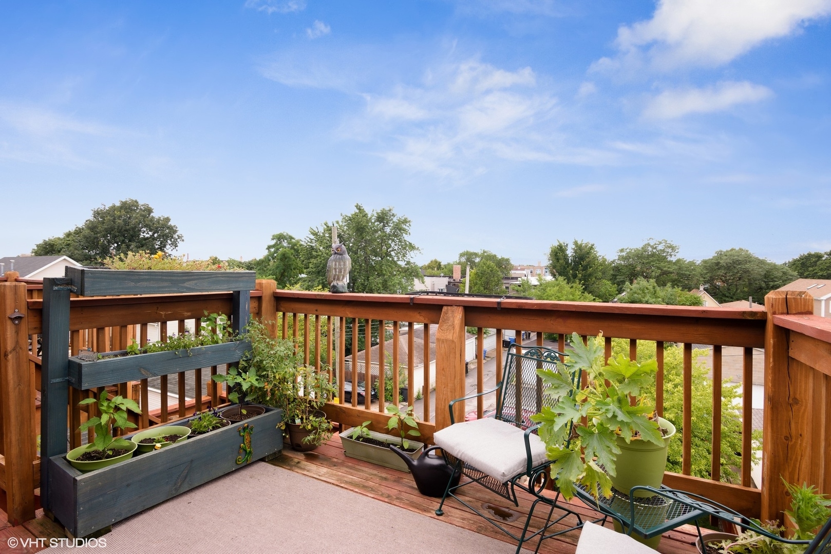 2116 North Spaulding Avenue, Unit 21163 Chicago, IL 60647 - Photo 16 of 18 a view of a two chairs in the roof deck