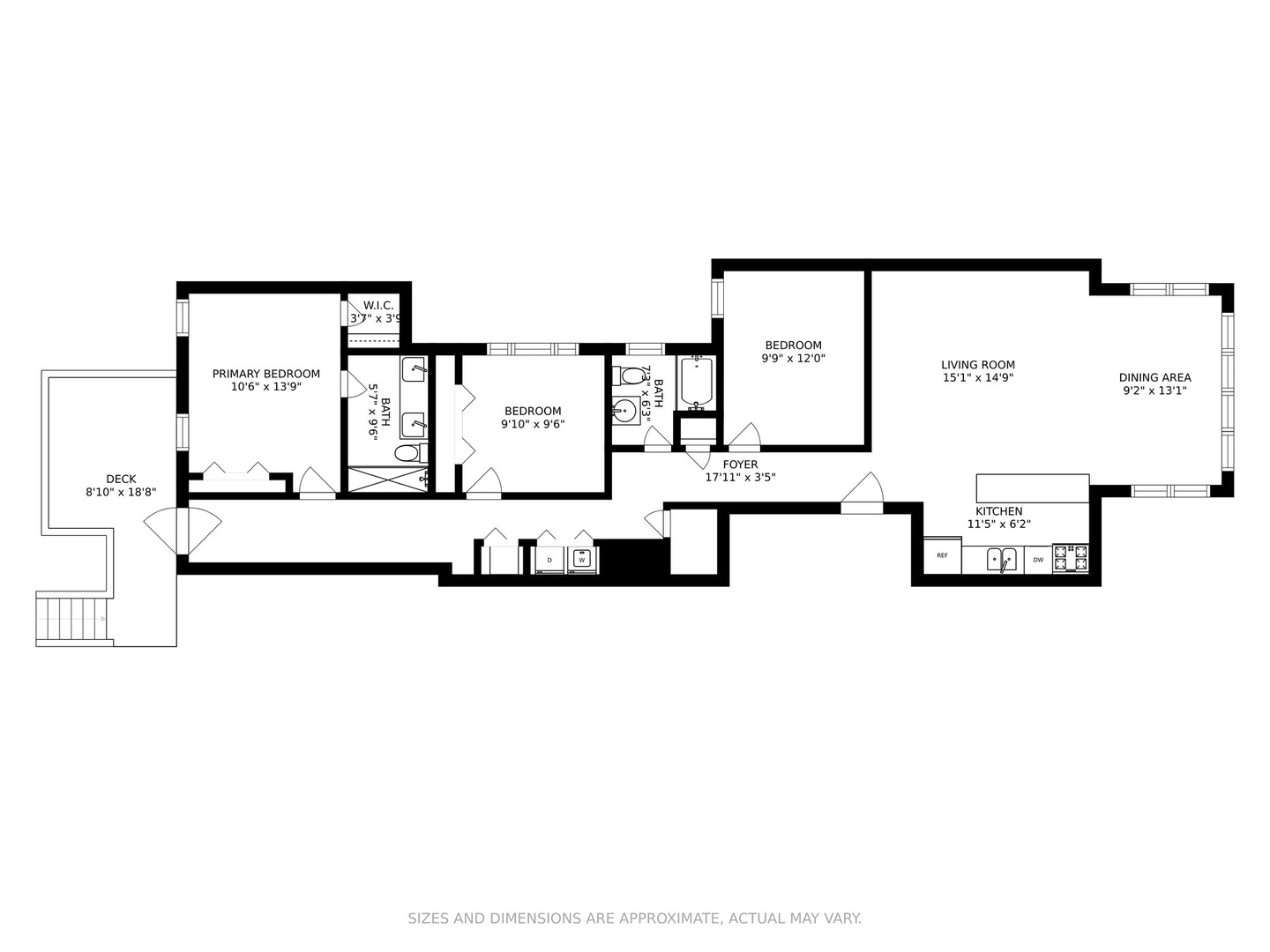 2116 North Spaulding Avenue, Unit 21163 Chicago, IL 60647 - Photo 18 of 18 a picture of a floor plan