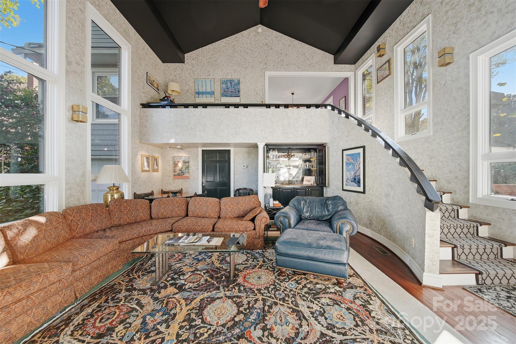 619 4th Street Northeast Hickory, NC 28601 - Photo 13 of 38 a living room with furniture and a fireplace