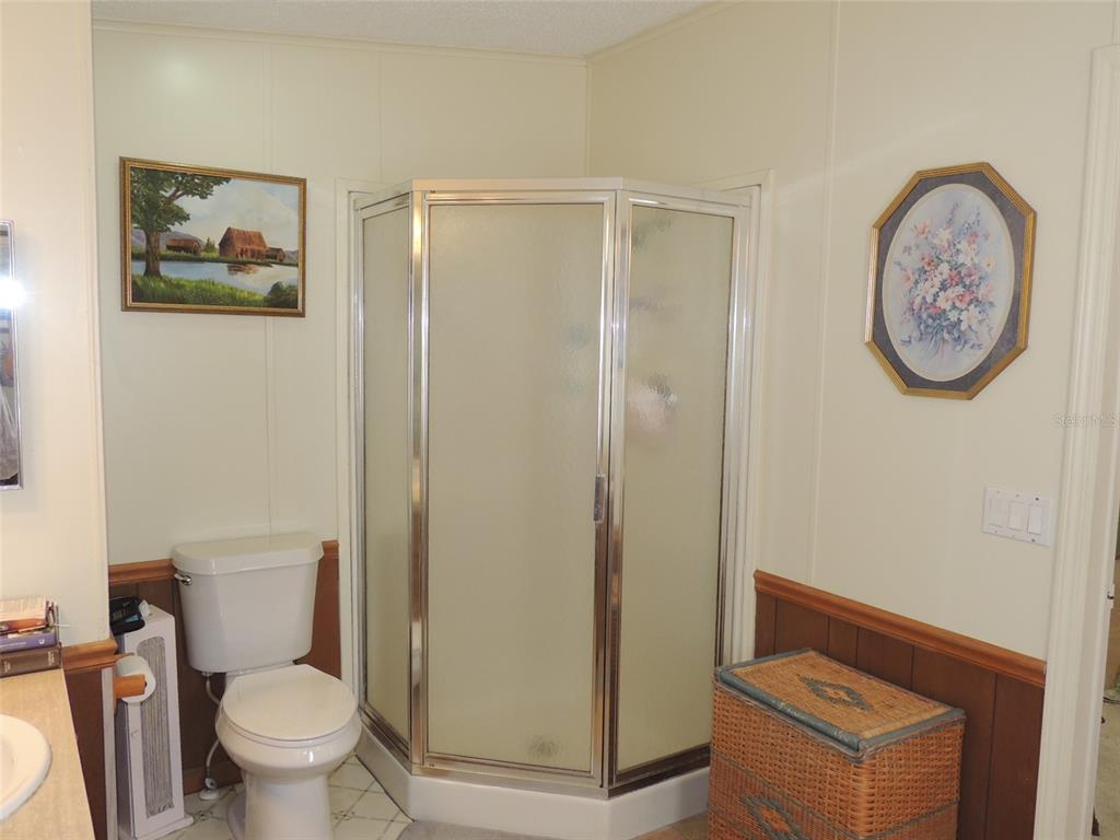 7050 Southeast Co Road 337 Morriston, FL 32668 - Photo 55 of 67 a bathroom with a toilet and a shower