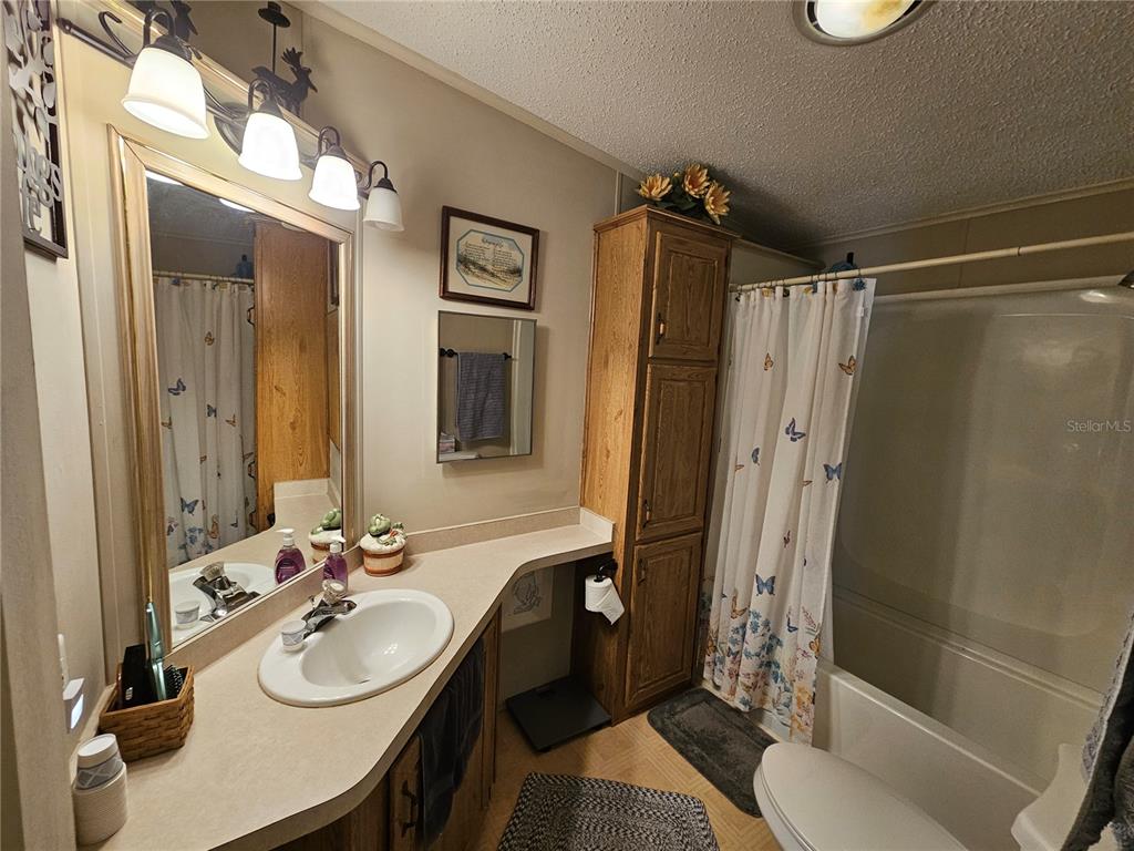 7050 Southeast Co Road 337 Morriston, FL 32668 - Photo 63 of 67 a bathroom with a sink a toilet and shower