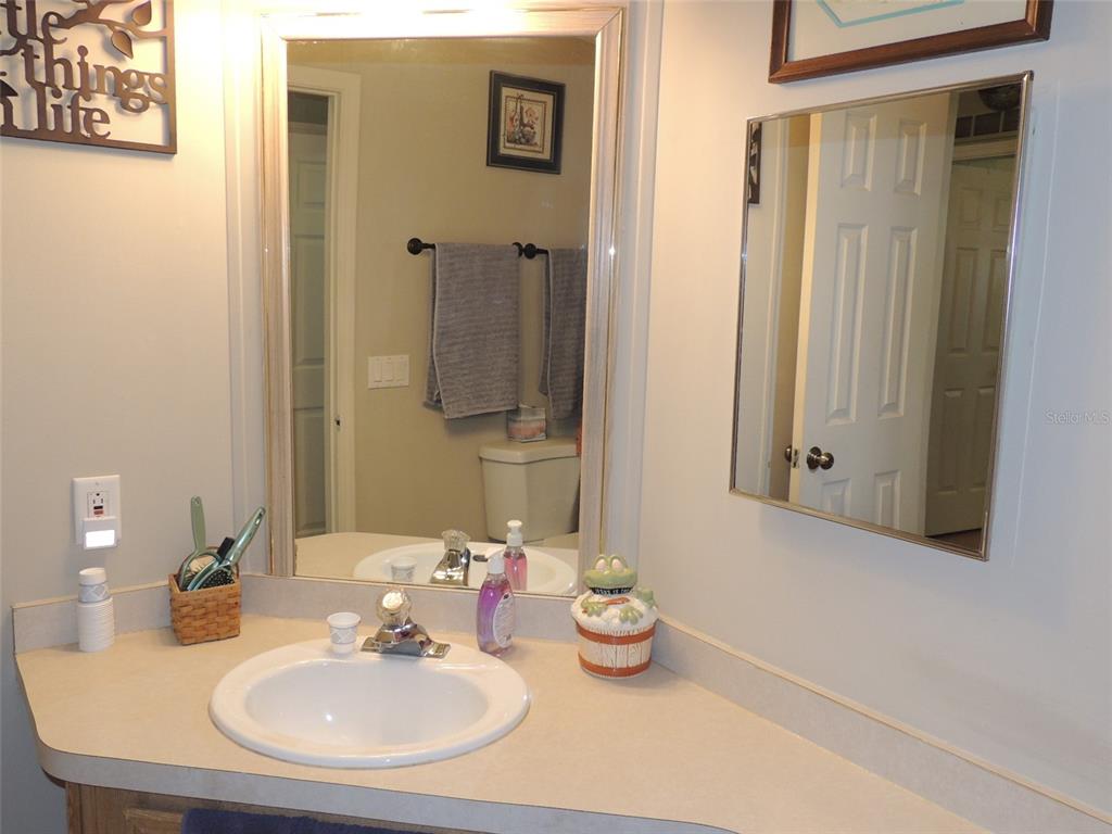 7050 Southeast Co Road 337 Morriston, FL 32668 - Photo 65 of 67 a bathroom with a sink and a mirror