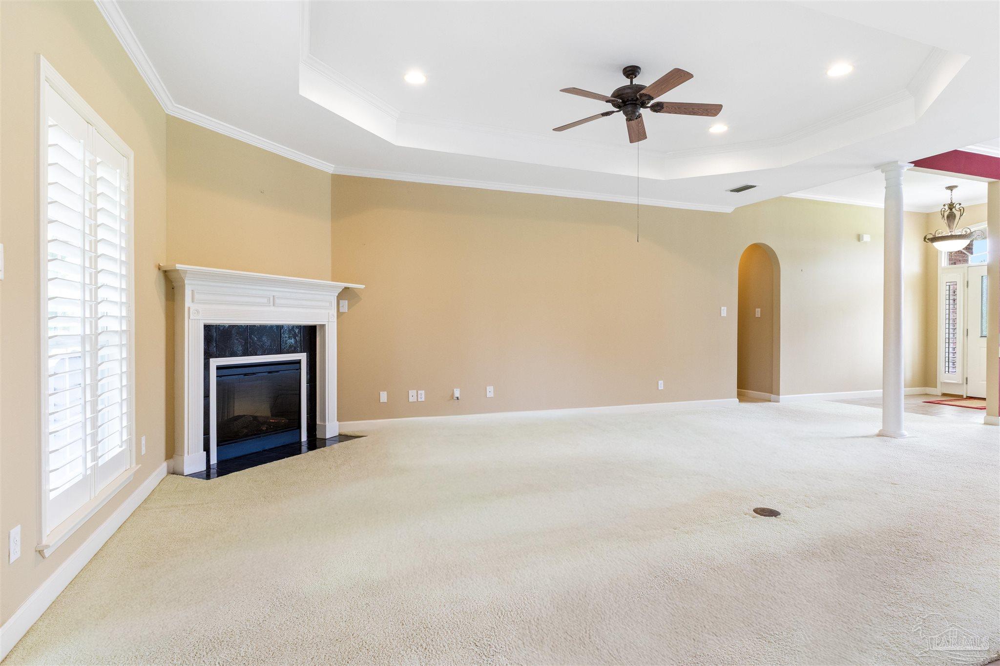 26064 Chatelaine Road Elberta, AL 36530 - Photo 8 of 52 a view of an empty room with a fireplace