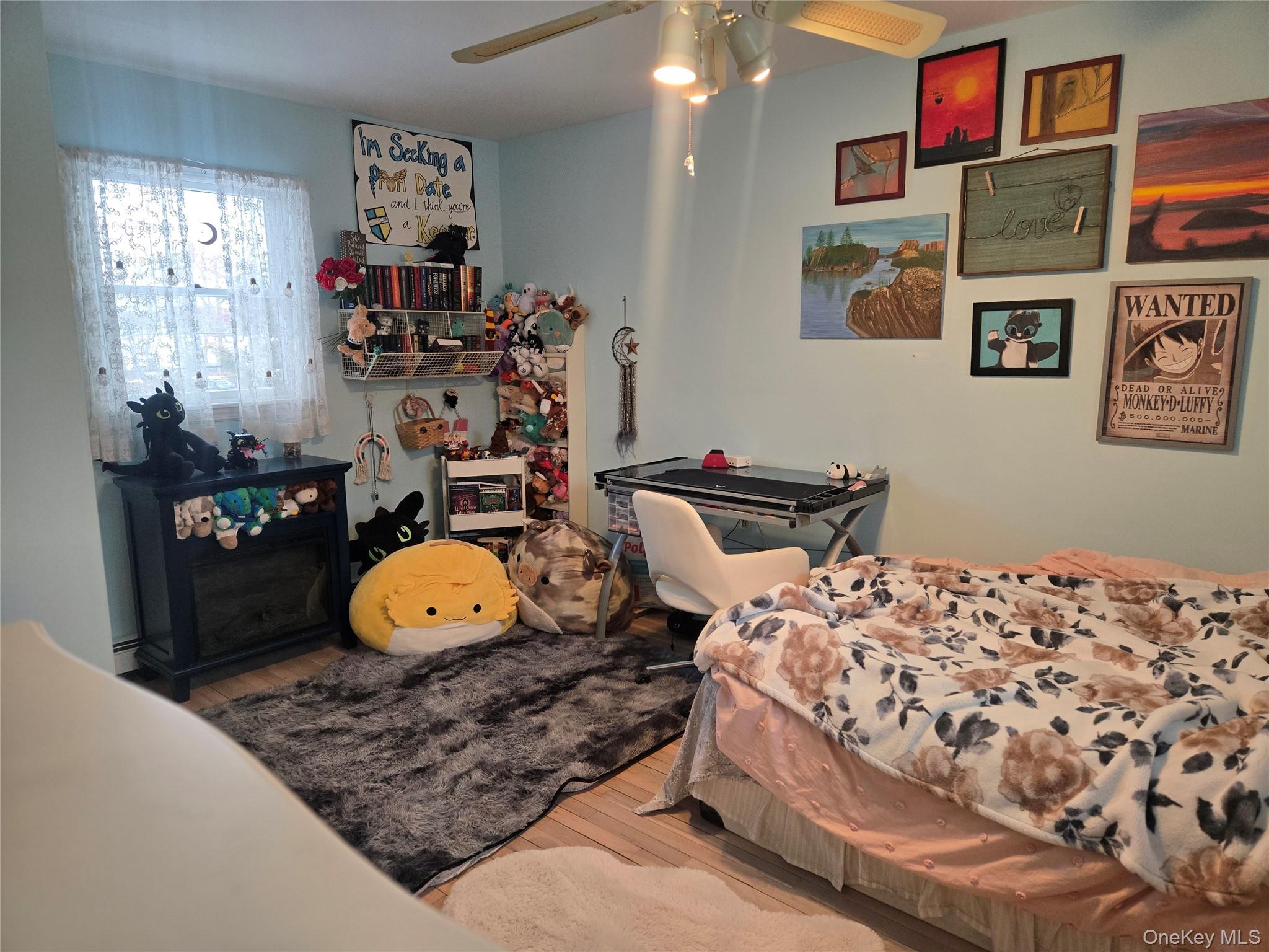 22 Rustic Road Yaphank, NY 11980 - Photo 19 of 35 Bedroom featuring hardwood / wood-style floors, a ceiling fan,