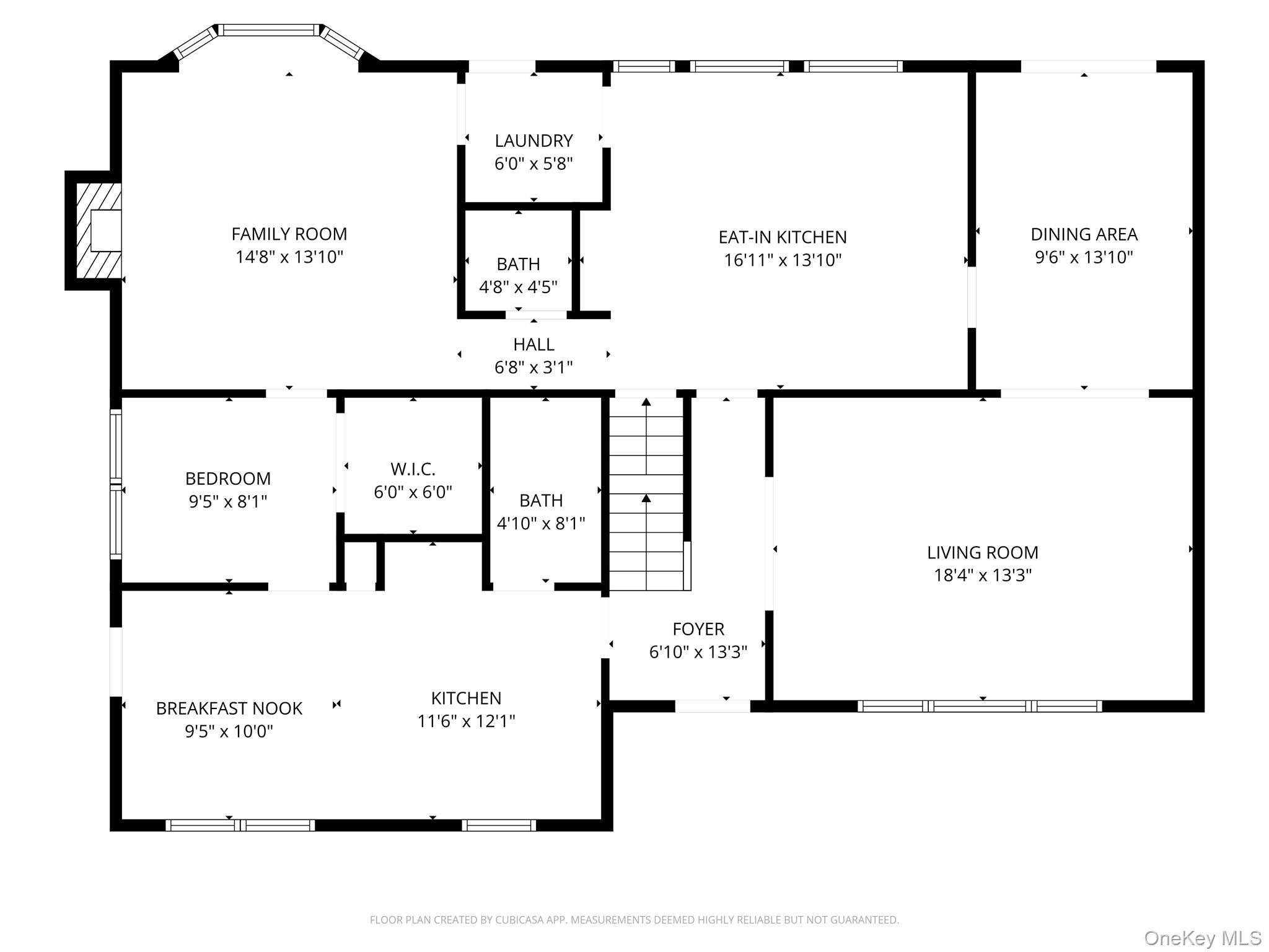 22 Rustic Road Yaphank, NY 11980 - Photo 33 of 35 floor plan for the first level with approximate dimensions