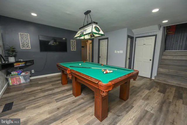 a room with games and windows