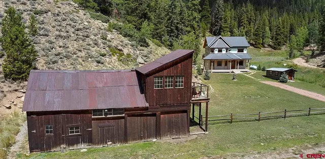 a aerial view of a house