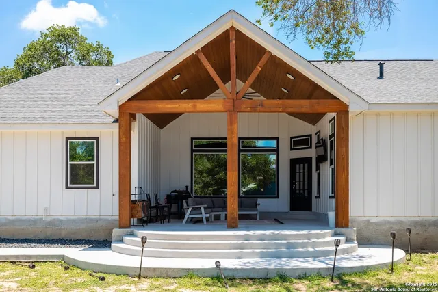 a view of swimming pool with an outdoor space