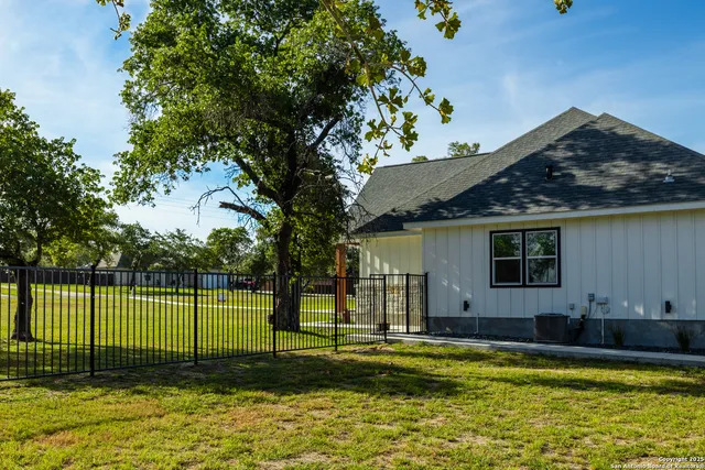 a view of a park with a big yard