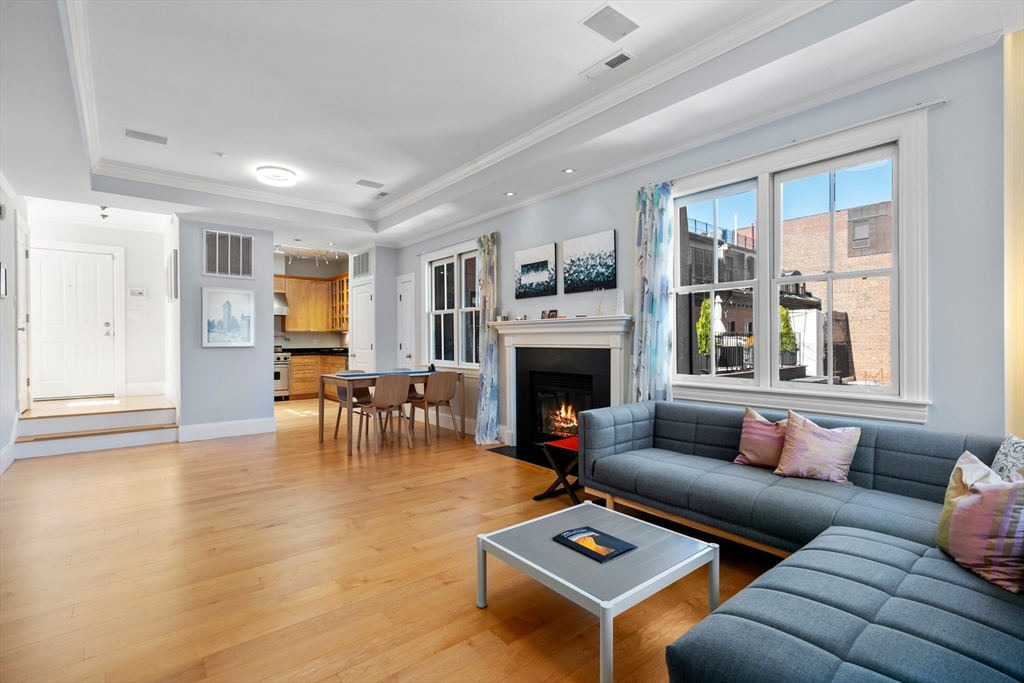 17 Worcester Street, Unit 9 Boston, MA 02118 - Photo 1 of 18 a living room with furniture and a fireplace