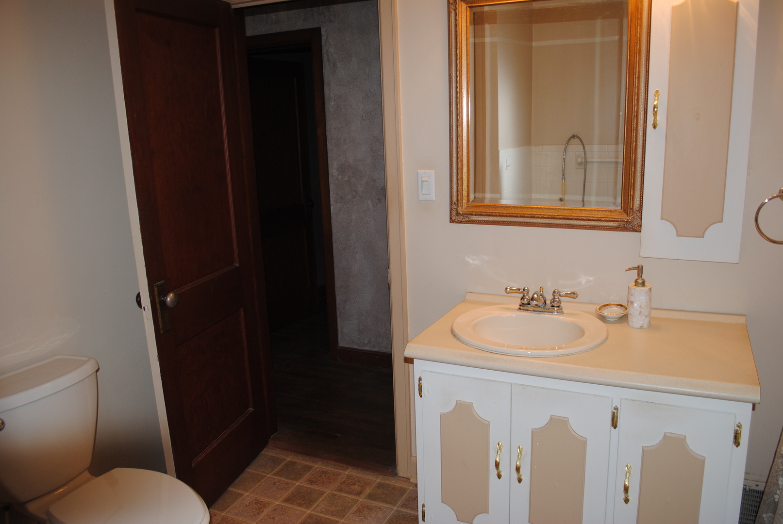 208 Ridge Street Mount Carroll, IL 61053 - Photo 11 of 16 a bathroom with a sink and a mirror
