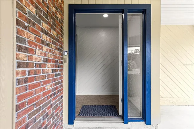 a view of elevator with wooden floor