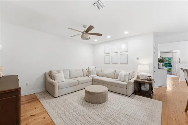 a view of a yard in front of house