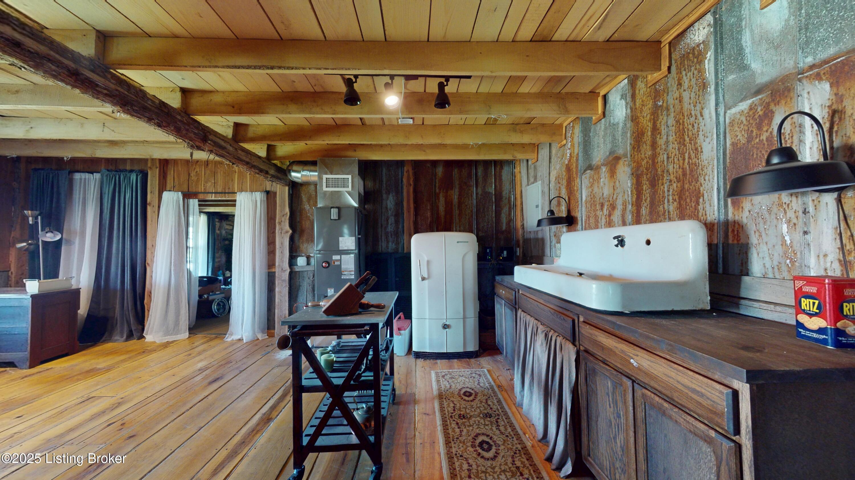 18 Persell Road Bedford, KY 40006 - Photo 6 of 37 Kitchen area. Notice some of the props used in a movie set!
