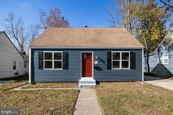 a front view of a house