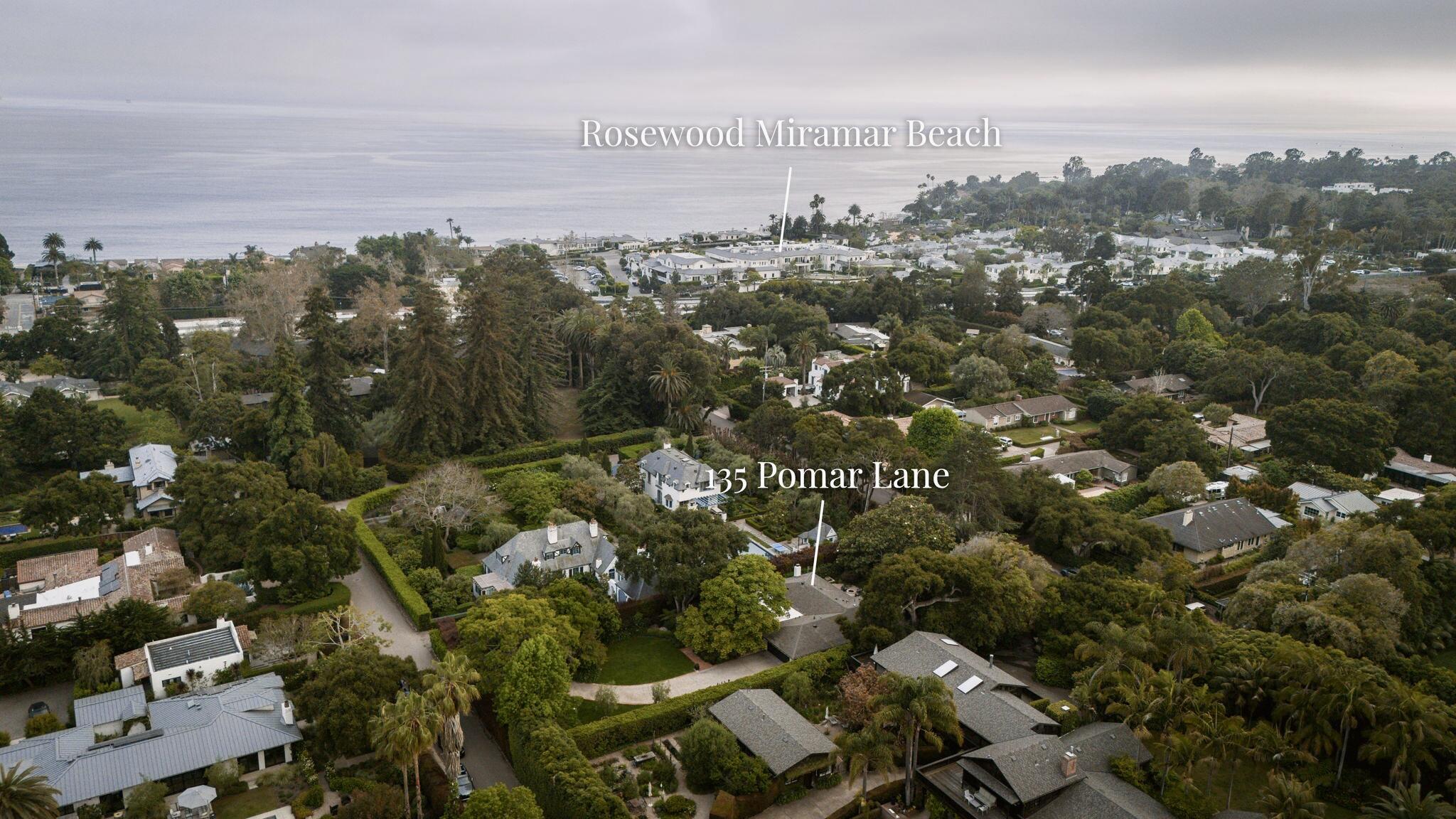 135 Pomar Lane Montecito, CA 93108 - Photo 25 of 29 an aerial view of multiple house