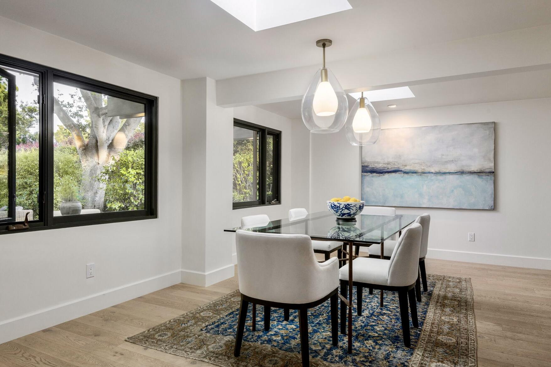135 Pomar Lane Montecito, CA 93108 - Photo 7 of 29 a view of a dining room with furniture window and wooden floor