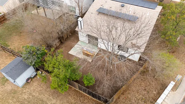 a backyard of a house