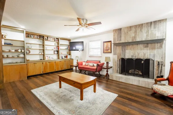 a view of storage and utility room with racks on the wall