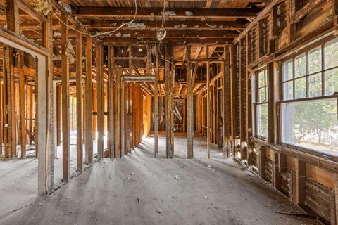 a view of an empty room