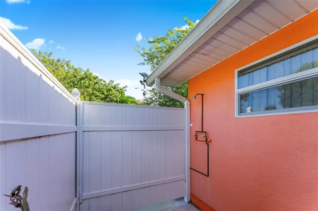 a backyard of a house