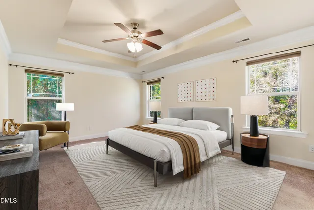 a spacious bathroom with a granite countertop sink a mirror and a